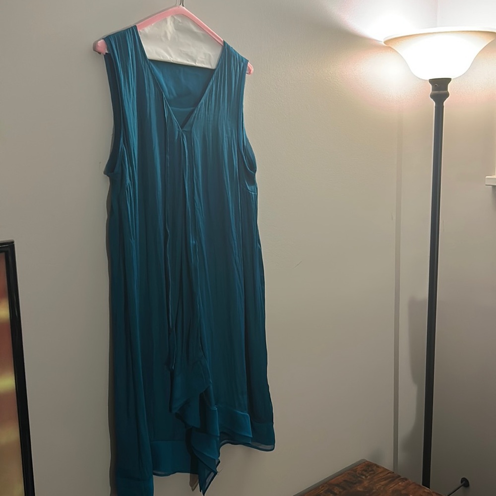 Vera Wang Dark Teal Dress